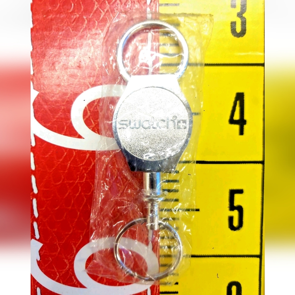 Vintage Swatch Watch Stainless Steel Keychain